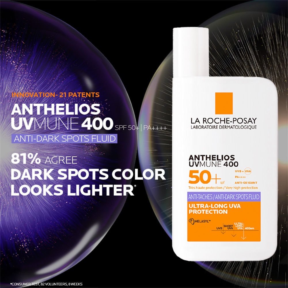 La Roche-Posay Anthelios UVMune 400 Anti-Dark Spots Fluid Sunscreen 50+ PA++++ - Image 3