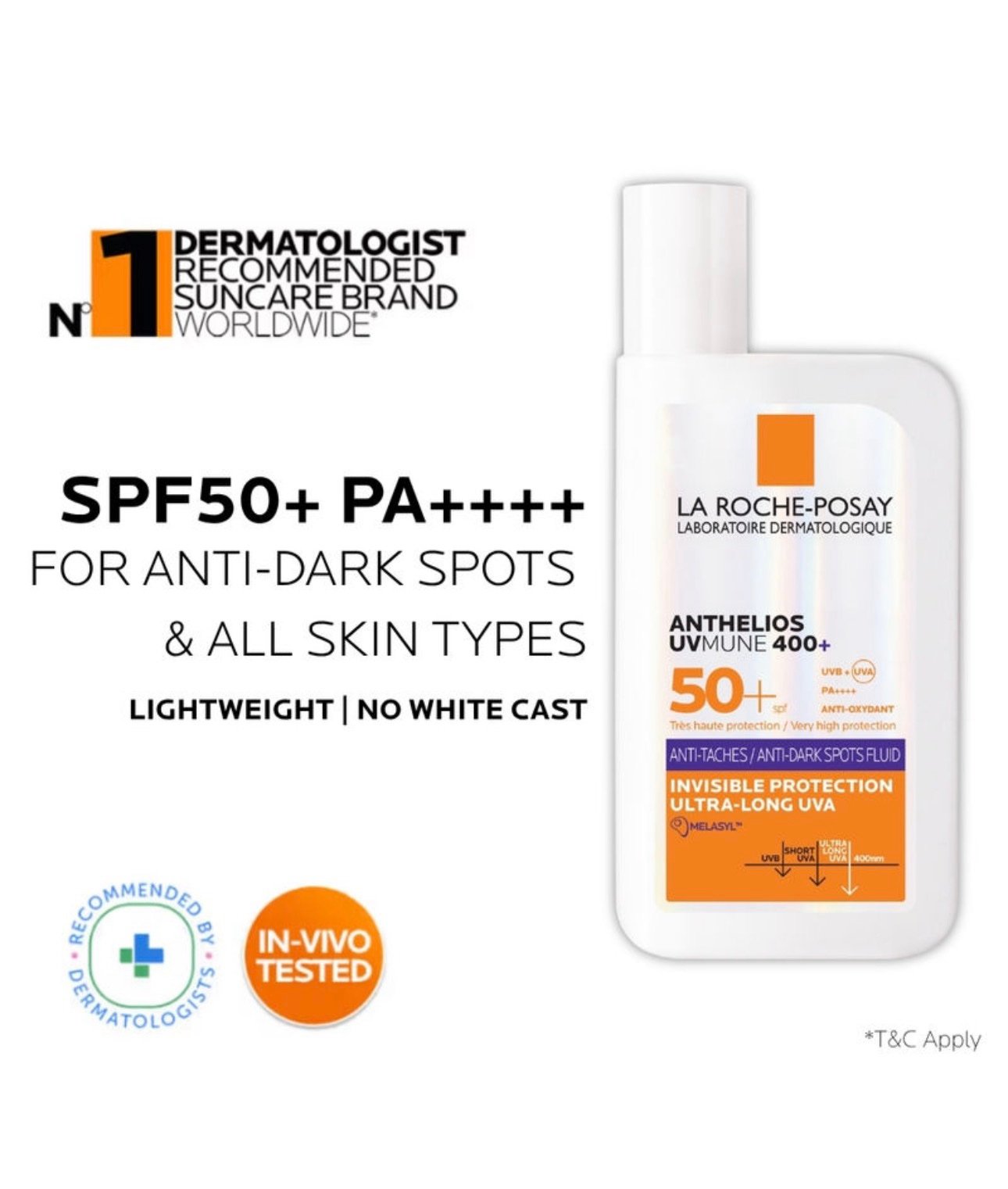 La Roche-Posay Anthelios UVMune 400 Anti-Dark Spots Fluid Sunscreen 50+ PA++++